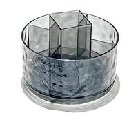 Wzxksoac Makeup Brush Holder Organizer, 360° Rotating Makeup Brush Organizer, 5 Slot Make Up Brushes Cup for Cosmetics A
