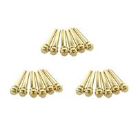 Wzxksoac Metal Acoustic Guitar Bridge Pins 18pcs Brass Guitar Strings Fixed Cone String Pins String Nails