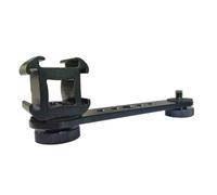 Wzxksoac Microphone Stand Mount Adapter Triple Cold Shoe Extension Bracket Aluminium Alloy for Tripod Monopod Stabilizer