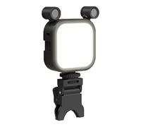 Wzxksoac Mini Clip-on Mobile Phone Fill Light LED Light Selfie Live Video Light 2500K-9000K with Microphone Fill Lamp