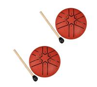 Wzxksoac Mini Ethereal Drum, Outdoor Rain Drum, Garden Rain Drum, Rain Chakra Drum, Rainy Season Outdoor Rain Drum Orange