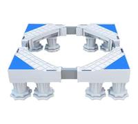 Wzxksoac Mini Fridge Stand,Adjustable Washing Machine Stand Base with 8 Feet,Laundry Pedestal for 16-25 Inch Washer Dryer