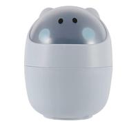 Wzxksoac Mini Waste Bin Desktop Garbage Basket Cleaning Small Desk Organizer Storage Dustbins Animal Trash Can Paper Towel Container Blue