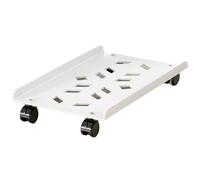 Wzxksoac Mobile Computer Tower Holder CPU Stand Adjustable Computer Tower Stand with 4 Caster Wheels Under Desk Holder