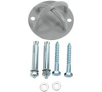 Wzxksoac Mount for Suspension Straps Yoga Swing Brackets Resistance Trainer Yoga Wall Mount Anchor for Gymnastic Two Holes Gray