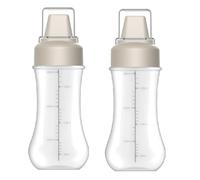 Wzxksoac Multi-Hole Squeeze Bottle Squeeze Bottle with Scale for Kitchen Food 350ML Tomato Dressing Container A