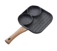 Wzxksoac Multifunctional Frying Pan with Two in One Non-Stick Saucepan for Breakfast Maker Omelet Steak Egg Pancake Pan Cookware