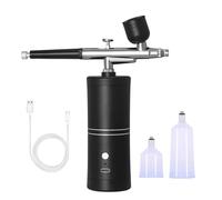 Wzxksoac New Airbrush KIT Cordless Rechargeable Compressor Airbrush Set, Automatically Handles Model Painting, Nails, Makeup