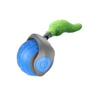 Wzxksoac New-Generation Interactive Cat Toy Indoor Smart Interactive Cat Toy Ball Automatic Moving Cat Toy Ball with Tail Blue