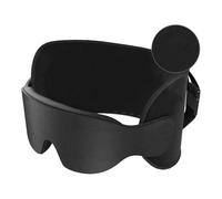 Wzxksoac Oversized Head Strap with Eye Mask, Travel Pillow- Airplane Neck Support for Long Flights, 360° for Sleep Headrest