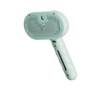 Wzxksoac Pet de-Shedding Comb for Cats and Dogs with Massage Function Green