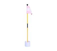 Wzxksoac Pink and White Golf Green Flag, Colorful Two-Section Checkered Green Target Hole Cup Flagpole, Golf Supplies