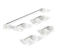 Wzxksoac Plate Mounted Stabilizers Clear Satellite 6.25X 2X for Mechanical Keyboard Modifier Keys(Transparent)