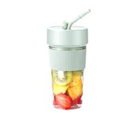 Wzxksoac Portable Blender Cup and Travel Lid,with USB Charging, Makes Smoothies and Shakes Creamy, Fruit Juicer for Kitchen Easy Install Easy to Use,Green