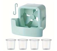 Wzxksoac Portable Efficient Ice Head Cooling Kit for Electricity-Free Summer Cooler Accessory for Electric Floor Fan Models Blue