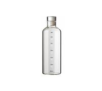 Wzxksoac Portable Glass Sport Water Bottle 500/750/1000ml with Time Scale Sealed Brewing Wine Bottle Water Container B
