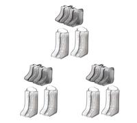 Wzxksoac Portable Women Tall & Short Boot Storage Bags,6 Packs Tall+6 Packs Short,Waterproof Boot Bags for Travel and Daily Grey