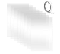 Wzxksoac Protective Film 23 X 11 Inch for Sandblast Cabinet Inner Lens- 8 Pcs Abrasive Blasting Cabinet Lens Cover Included