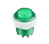 Wzxksoac Quality Plastic Game Machine Push Button Switch with Light Illuminate 24mm Game Console Button 24mm Nut with 4Pin Light Cable with 4 Terminal for Zero Delay Board Game Machine P