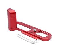 Wzxksoac Quick Release Plate,Anti Slip Aluminum Alloy Holder Hand Grip for Q2 Camera L Bracket Red