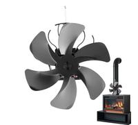 Wzxksoac Quiet for Indoor Home Log Burner Pipe Heat Powered Fan Non Electricity Wood Stove Fan Heat Powered Heating Supplies B