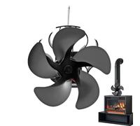 Wzxksoac Quiet Heat-Powered Fan Non-Electricity Wood Stove Fan Heating Supply for Indoor Home Log Burner Pipe A