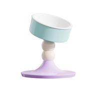 Wzxksoac Raised Cat Food Bowl Adjustable Dog Bowl with Stand Rotatable Anti Vomiting Protect Pets Spine Feeding Supplie for Puppy