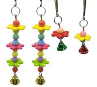 Wzxksoac Random Color Bird Toys for Parrot Accessories Chewing Hanging Cage Bite Bell Toy Birds Supplies Easy to Use