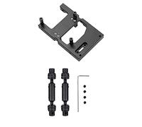 Wzxksoac Rc Car Metal Steering Servo Warehouse Fixed Mounting Bracket with 2 Pcs Metal Front Rear Drive Shaft