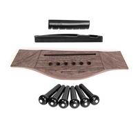 Wzxksoac Replacement Parts Set for 6 String Guitar Bridge Saddle Nut Pin for Acoustic Folk Guitar