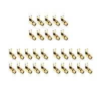 Wzxksoac Right Angle Spade Fork & Binding Post - 4mm Banana Plug Socket - Spade Fork Connector for Speaker & Power & Amp(30 Pack)