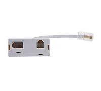 Wzxksoac RJ45 Plug to RJ11 BT Socket Splitter Telephone Adapter