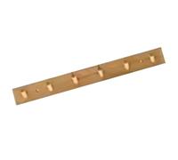 Wzxksoac Robe Back Rack Wall Mounted Hanger Room Hooks Key Hallway Storage Holders Bamboo Door Clothes Hats Decoration 6 Hooks