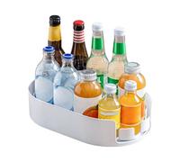 Wzxksoac Rotating Storage Rack for Refrigerator Turntable Organizer Fridge Storage Box for Cabinet Kitchen A