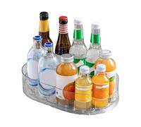 Wzxksoac Rotating Storage Rack Refrigerator Turntable Organizer Fridge Rotatable Storage Box for Cabinet Kitchen Use B