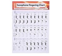 Wzxksoac Saxophone Practice Chart Coated Paper Saxophone Fingering Chart Saxophone Fingering Chart Music Chords Poster L