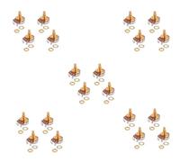 Wzxksoac Shaft Full Metric Sized Control Pots A500K Audio Taper Potentiometers Pot for Electric Guitar Bass (Set of 20)