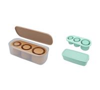 Wzxksoac Silicone Ice-Cube Tray with Lid for 20-40 Oz Tumblers, 3 Hollow Cylinder Ice-Cube Molds for Mug, Reusable Large Easy Install A