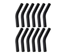 Wzxksoac Silicone Straw Tips Reusable Straw Replacement Tip for 8MM Outdiameter Wide Stainless Steel Metal Straws Black