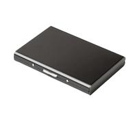 Wzxksoac Slim Metal Credit ID Card Business Card Holder -Anti-Magnetic Aluminum Wallet,Stainless Steel Card Holder,ID Card Clip A