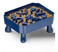 Wzxksoac Slow Feeder Dog Bowls,2 in 1 Dog Puzzle Slow Feeder for Large Breed, Maze Elevated Dog Food Bowl Anti-Choking