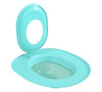 Wzxksoac Smart Cat Toilet Training Seat Oval Design with Non-Slip Function, Includes Pad Box Blue