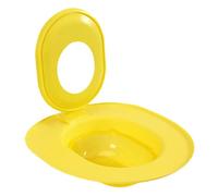 Wzxksoac Smart Cat Toilet Training Seat Oval Design with Non-Slip Function, Includes Pad Box Yellow
