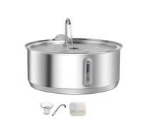 Wzxksoac Stainless Steel 8L Large Capacity Cat Water Fountain for Pets, Dog Drinking Fountain Dispenser with Filter