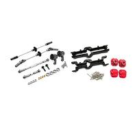 Wzxksoac Steel Gear Bridge Axle Gear Steering Cup Kit for MN D90 D91 MN99 MN99S & Metal Front and Rear Bridge Axle Housing Case