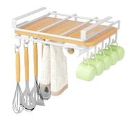 Wzxksoac Storage Rack Hanging Kitchen Storage Rack Hanging Pot Lid Rack Under Cabinet Cutting Board Cutting Board Rack B
