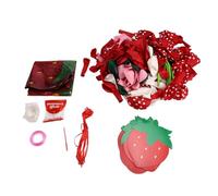 Wzxksoac Strawberry Balloon Arch, 157 PCS Strawberry Balloon with Red Pink Green Latex Balloons and Strawberry Foil Balloons