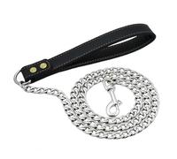 Wzxksoac Strong Metal Dog Lead Chain Stainless Dog Leash Weld Pet Chain for Small Medium Large B
