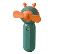 Wzxksoac Summer Small Fan Rechargeable Water Replenishment Convenient Handheld Fan Small Deer Space Mini Humidifier Fan A