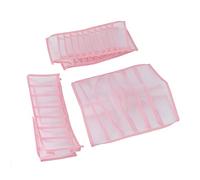 Wzxksoac Three Piece Drawer Storage Box, Underwear Storage Compartment Box, Mesh Storage Box, Suitable for Socks, Bra, Tie